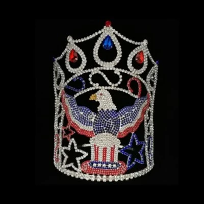 Crystal Crown Eagle Rhinestone National Pageant Crowns